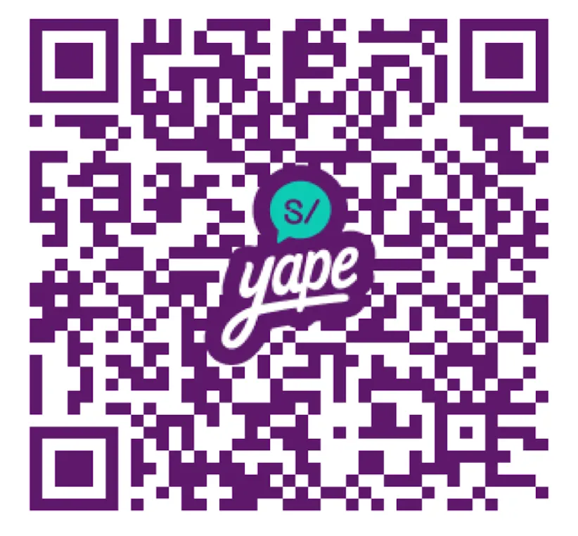 Código QR Yape para apoyar Calendario Perú
